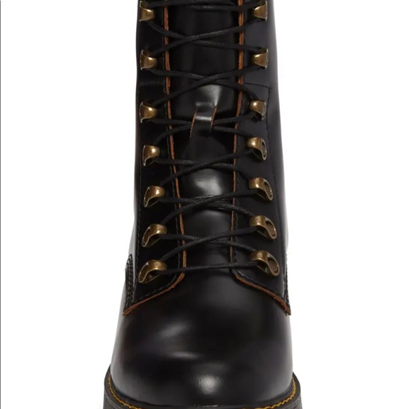 Dr MARTENS LEONA BLACK Vintage Smooth Size:8 - Picture 8 of 12